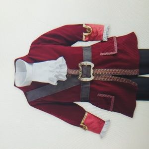 Official Disney Captain Hook costume with hat - Size 5/6
